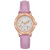 Fashion Simple Belt Student Watch Women's Rose Gold Luminous Diamond-Embedded Watch New Quartz Watch Wholesale