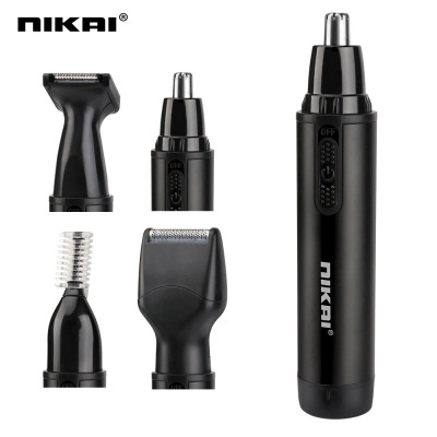 Foreign Trade Dry Battery Nose Hair Trimmer 4-in-1 Nose Hair Ear Hair Cleaner Eye-Brow Knife Sideburns Knife Nikai2071