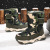 2021 New Children's Cotton Shoes High-Top Boys Winter Cotton Boots Velvet Thermal and Thickening Girls Snow Boots Kids