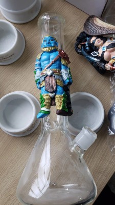 Cross-Border Amazon Resin Toy Glass Smoking Set Shredded Tobacco Gun for Water Pipes Tobacco Pot Pipe Maximum Cigarette Gun Can Be Customized