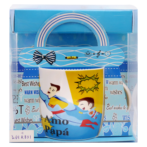 father's day gift ceramic cup home versatile large-capacity water cup milk cup creative cartoon design factory direct supply