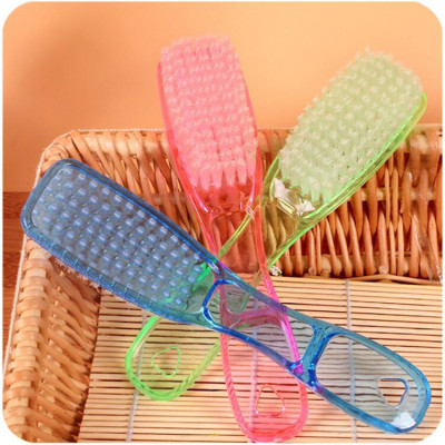 Large Plastic Shoe Brush Crystal Brush Cleaning Bristle Household Cleaning Brush Clothes Cleaning Brush One Yuan Two Yuan Department Store