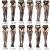 European and American Sexy Sling Mesh Stockings Stockings Super Stretch Sexy Garter Romper Women's Open Fine Mesh Non-Slip 2