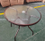 Spot Price 80cm Outdoor Rain-Proof Tempered Glass Dining Table Balcony Square Coffee Shop Table