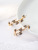 Meiyu European and American Fashion Creative Design Leaves Gold-Plated Micro Inlaid Zircon Copper Stud Earrings Natural Beautiful Earrings for Women