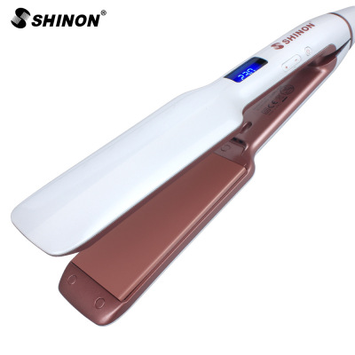 Factory Direct Sales LCD Thermostat Splint Does Not Hurt Hair Splint Ceramic Coating Wide Panel Hair Straightener Shinon8772