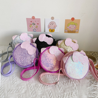 Lucky Piggy Children's Bag Fashion Kindergarten Korean Style Children's Bag Sequins Decorative Coin Purse Cute Crossbody Bag for Girls