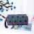 Korean-Style Portable Diamond Plaid Luminous Cosmetic Bag Travel Storage Bag Square Geometric Colorful Cosmetic Case Banquet Cosmetic Bag