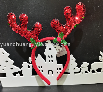 Christmas Decorations Christmas Head Buckle Headband Adult and Children Holiday Dress up Gift Supplies Factory Direct Sales