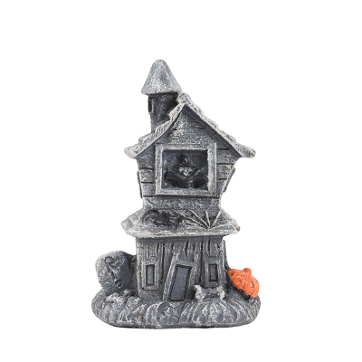 2021 New Produce Resin Crafts Gift Small Haunted House Light
