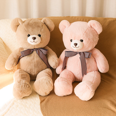 Teddy Bear Doll Little Bear Plush Toys Girls' Hugging Bear Doll Sleeping Pillow on Bed Doll for Girlfriend
