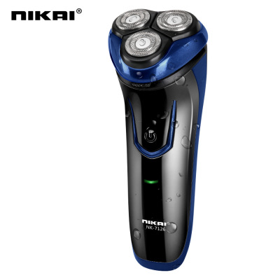 Foreign Trade Wholesale 3D Rotating Cutter Head Men's Shaver Electric Shaver Rechargeable Shaving Shaver Nikai7126