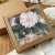 Amazon Rose Dahlia Gift Box Wholesale Pink Artificial Flower Bridal Bouquet Wedding Home Decoration