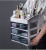 New Desktop Cosmetics Storage Box Plastic Transparent and Dustproof Dresser Drawer Cosmetic Case Wholesale