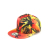 2021ins Style Four Seasons Sun Hat Flower-Bird Print Satin Flat Brim Hip Hop Hat Satin Baseball Cap Factory Direct Sales