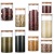 Bamboo Cover Borosilicate Heat-Resistant Glass Small Storage Tank Sealed Glass Jar Snack Candy Nuts Grains Storage Tank