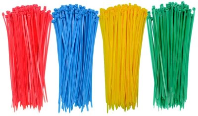 8 Inch (about cm) Mixed 4 Colors Nylon Cable Tie, Colored Electrical Wire Twist Zipper Tie Lock