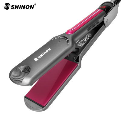 Amazon New 12-Gear Temperature Control Hair Straighter Ceramic Coated LCD Wide Panel Hair Straightener Shinon8650