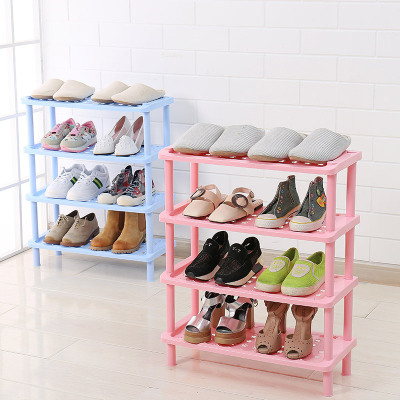 Plastic Floor Multi-Layer Shoe Rack Floor Multifunctional Storage Rack Assembled Shoe Rack