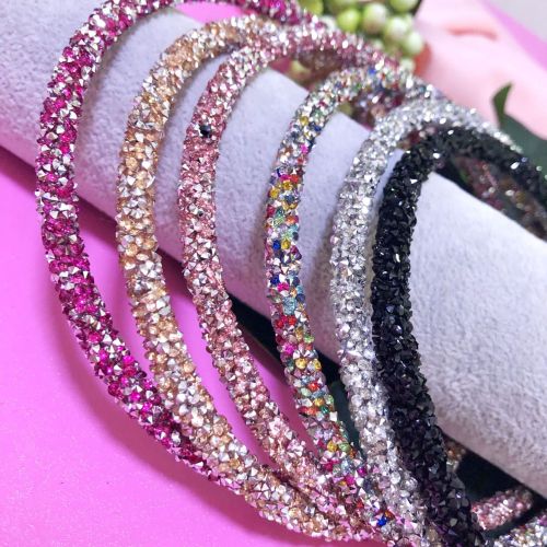 Crystal Diamond Headband European and American Style Fashion Retro Hair Band U-Shaped Headband Hair Accessories for Women