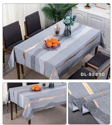 Light Luxury Tablecloth Waterproof Oil-Proof Disposable PVC European and American Hotel Tablecloth Party Light Luxury