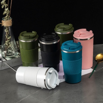 Coffee Cup Stainless Steel Vacuum Cup Portable Portable Cup Male and Female Students High-End Simple Large Capacity Water Cup Vehicle-Borne Cup