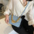 Fashion Retro Small Bags Women's 2021 Summer New Fashion Fashion Chain Shoulder Simple Crossbody Textured Small Square Bag