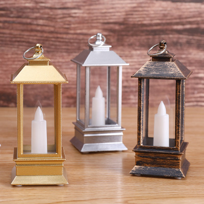Creative Storm Lantern Candle LED Light Decoration Small Decorations Acrylic Small Groceries Retro Mini Birthday Gift