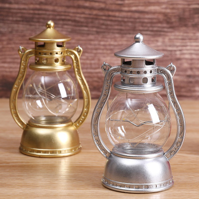 Creative Christmas Small Ornaments Barn Lantern Gadget Decorations Desktop Crafts Small Night Lamp Small Water Lamp Student Boutique