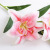 Artificial Flower 3 Head Feel Lily Fake Flower Wedding Home Decoration Flower Plant Simulation Potted Flower