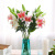 Artificial Flower 3 Head Feel Lily Fake Flower Wedding Home Decoration Flower Plant Simulation Potted Flower