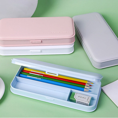 DIY Cream Glue Stationery Box Materials Accessories Children's Educational Handmade Flip Frosted Pp Plastic Pencil Box