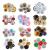 Paper Flower Fan DIY Background Wall Decoration Wedding Birthday Party 6-Pack Three-Dimensional Colorful Folding Ornaments Paper Fan