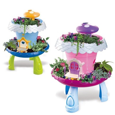 Cross-Border Amazon Hot Sale DIY Boys and Girls Flower Planting Toys Magic Spray Garden Planting Set Children Play House