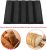 Hot product breathable black non-stick silicone bread tray mold French baguette baking tray for baking