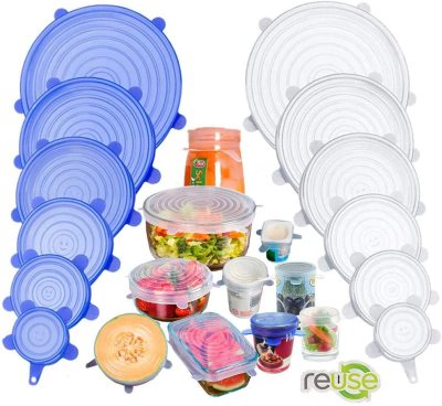 Free samples Amazon hot heat temp resistant food grade 6pack or 12pack microwave silicone safe stretch lids