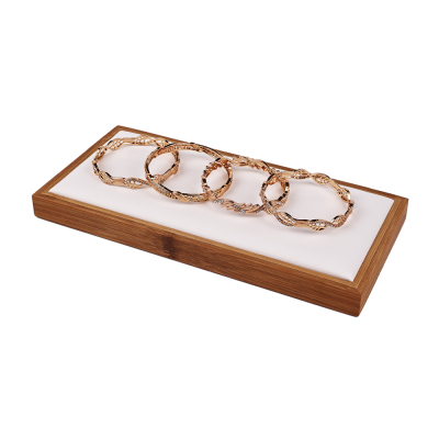 New Jewelry Display Customized Bamboo Jewelry Exhibition Stand Counter Display Necklace Bracelet Jewelry Display Props Manufacturer