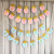 New Children's Party Happy Birthday Gold Powder Crown Letters Pull Bar Hanging Flag Party Background Decorations Arrangement