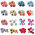 Paper Flower Fan DIY Background Wall Decoration Wedding Birthday Party 6-Pack Three-Dimensional Colorful Folding Ornaments Paper Fan