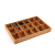 Natural Bamboo Jewelry Snack Plate Storage Box Empty Tray 18 Pieces Small Items Sorting Jewelry Counter Display Props Display Plate