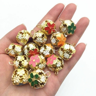 DIY Handmade Hollow Floral Ball Bell Ornaments Accessories Kindergarten Dance Little Bell Shape Accessories