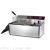8 L Electrical Twin-Tank Frying Oven Fryer Stall Electric Frying Machine Large Capacity French Fries Fryer