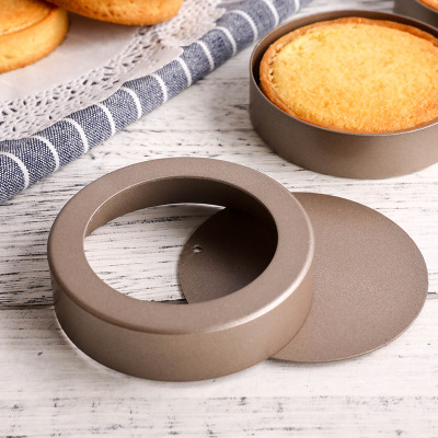 Factory Direct Supply Egg Tart Cake 8cm Live Bottom round Tower Pie Tin 3.5 Inch Heavy Carbon Steel French Live Bottom Pie Tin