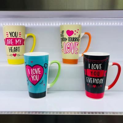 Lv242 Valentine's Day Love Creative Mug Daily Necessities Cup Water Cup Wedding Supplies Ceramic Cup2023
