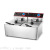 11 Liters Electrical Twin-Tank Frying Oven Fryer Stall Electric Frying Machine Large Capacity French Fries Fryer