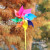 24cm Eight-Leaf Colorful Windmill Children's Toy DIY Advertising Small Gift Building Kindergarten Park Decoration