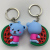 New Cartoon Fruit Doll Monkey Rabbit Bear Keychain Cute Small Gift Car Bag Keychain