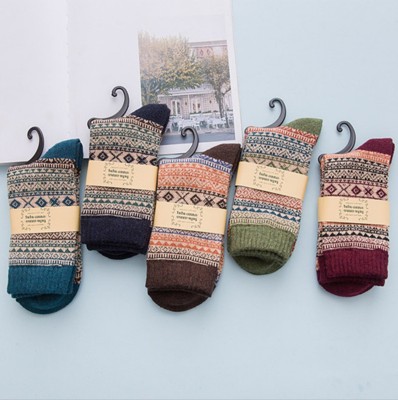 Autumn and Winter New Two-Way Retro Rabbit Wool Socks Men's High-End Comfortable Ethnic Style Warm-Keeping Socks