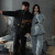 Winter Home Warm Couple Cardigan Lapel Korean Style Ins plus Size Comfort Casual Thickened Pajamas Suit
