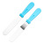 Stainless Steel Plastic Handle Cake Scraper Butter Knife Straight Pie Knife Curved Pie Knife Baking Tool More Sizes Multi-Color